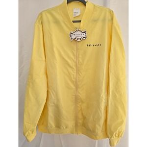Friends TV Show Central Perk Bomber Jacket Yellow XL New With Tags‎
